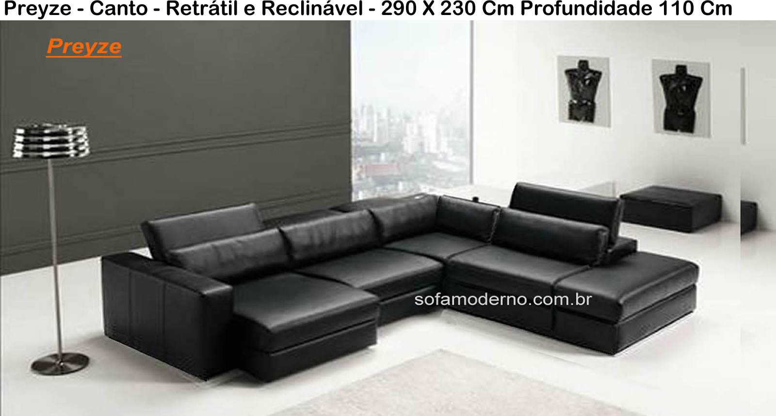 sofa retratil canto